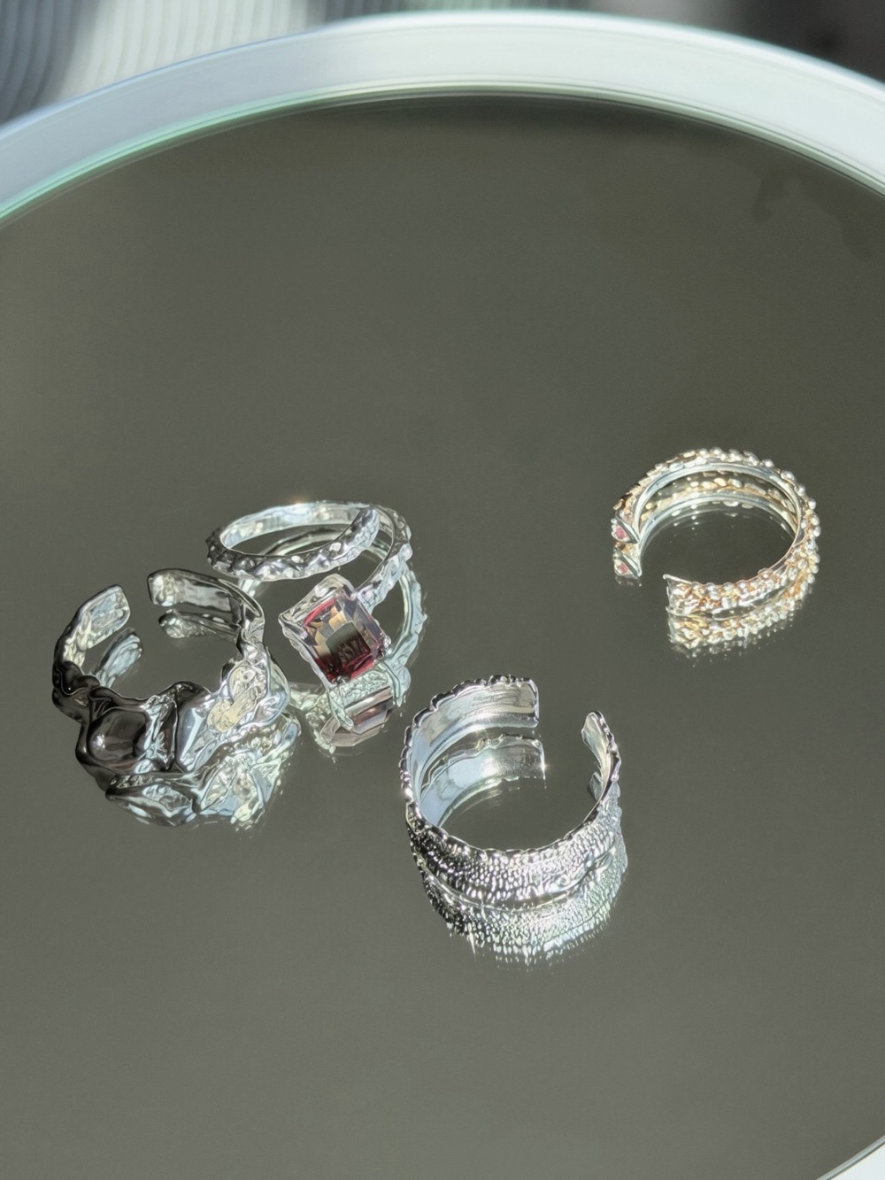 4 Adjustable Statement Rings – Unique Designs - Picture 2 of 2